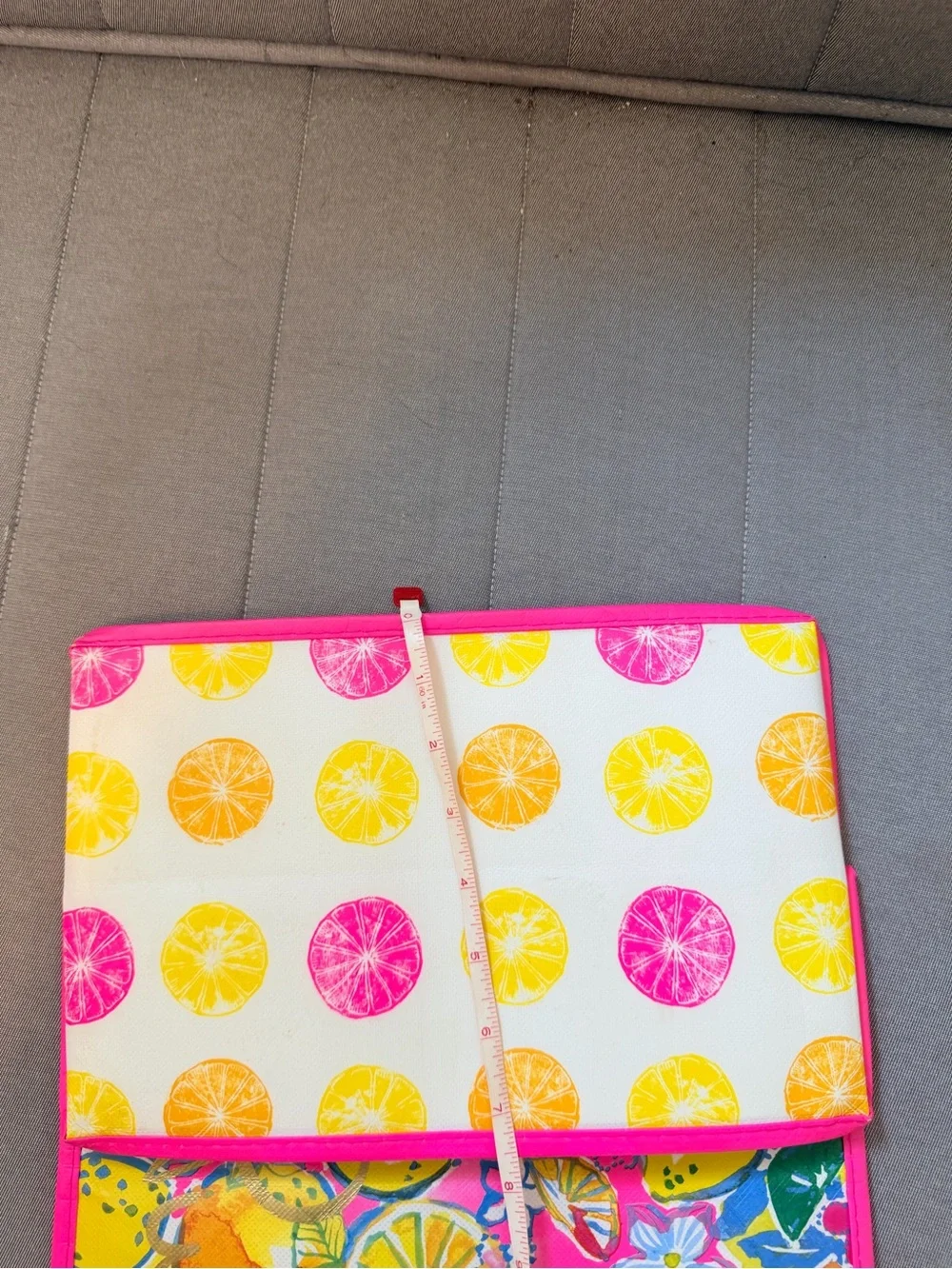 Lilly Pulitzer Pink Citrus Pattern Tote